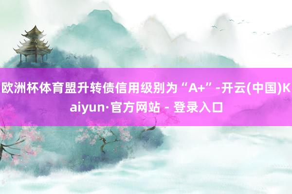 欧洲杯体育盟升转债信用级别为“A+”-开云(中国)Kaiyun·官方网站 - 登录入口