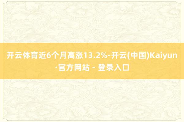 开云体育近6个月高涨13.2%-开云(中国)Kaiyun·官方网站 - 登录入口