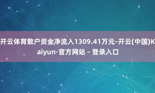 开云体育散户资金净流入1309.41万元-开云(中国)Kaiyun·官方网站 - 登录入口